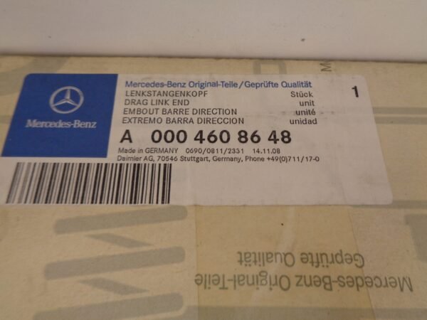 A0004608648 TN 601 STUURSTANGKOP NEW OLD STOCK ORIGINEEL MERCEDES-BENZ - Afbeelding 2