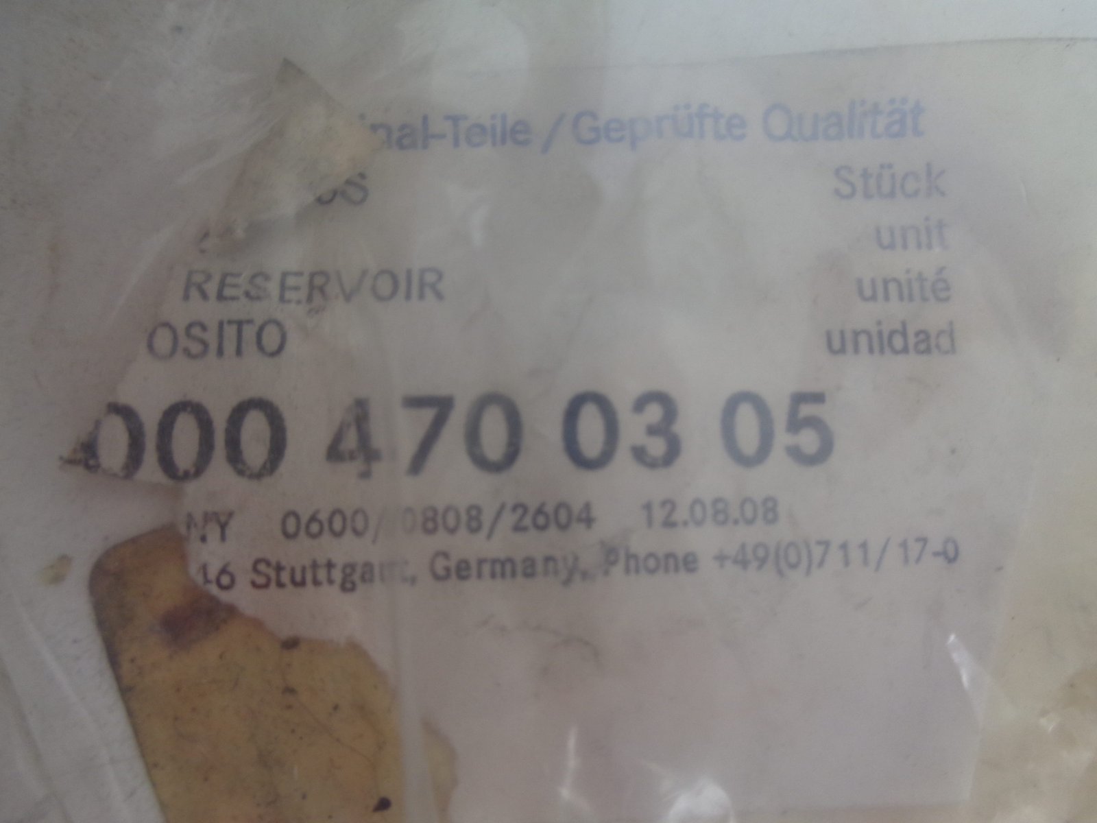 A0004700305 T2 669 TANKDOP NEW OLD STOCK ORIGINEEL MERCEDES-BENZ - Afbeelding 2