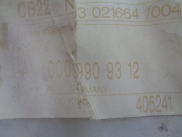 A0009909312 M102 BOUT WATERPOMP NEW OLD STOCK ORIGINEEL MERCEDES-BENZ - Afbeelding 2
