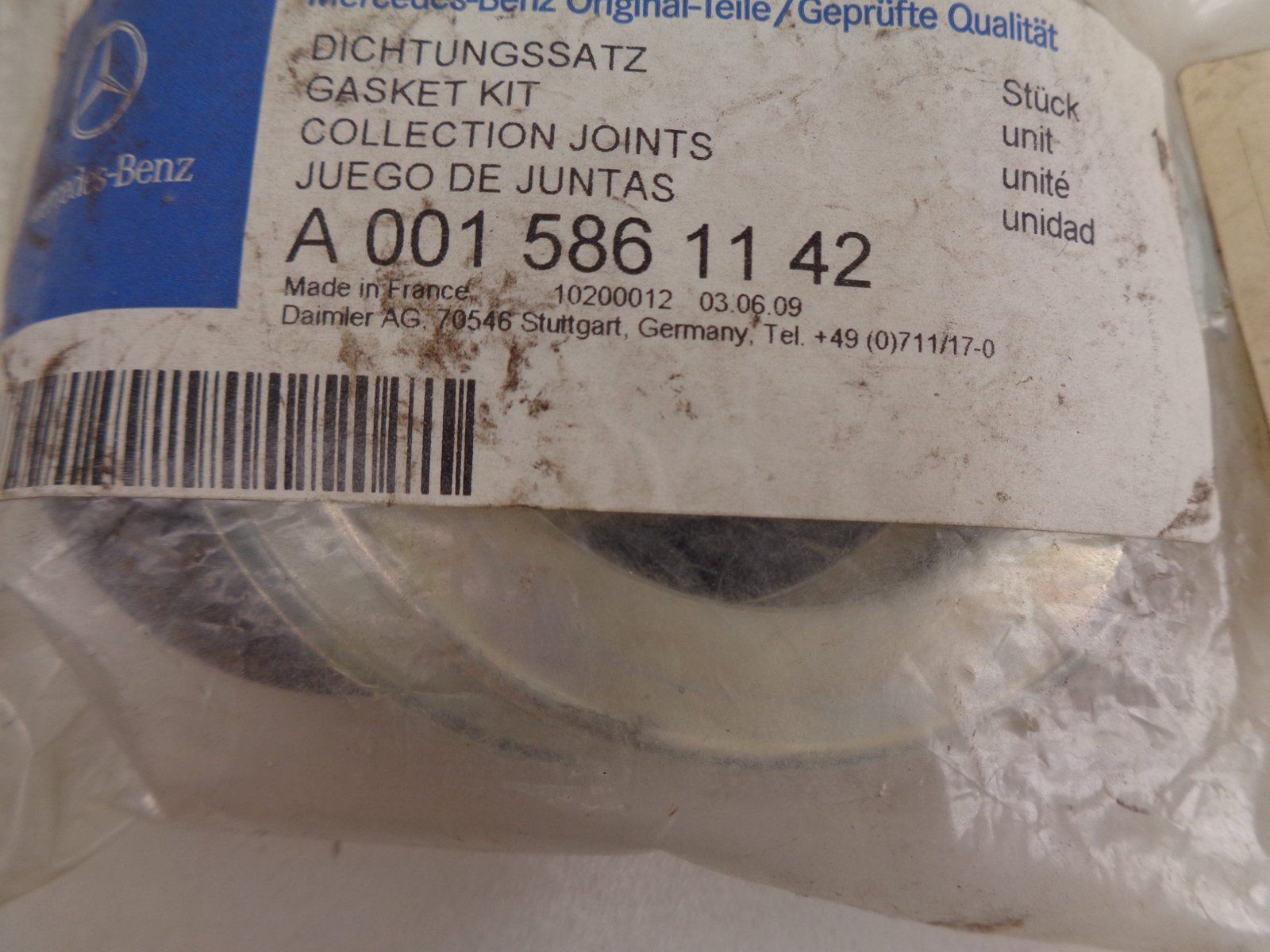 A0015861142 W123 REPARATIESET REMKLAUW BENDIX NEW OLD STOCK ORIGINEEL MERCEDES-BENZ - Afbeelding 2