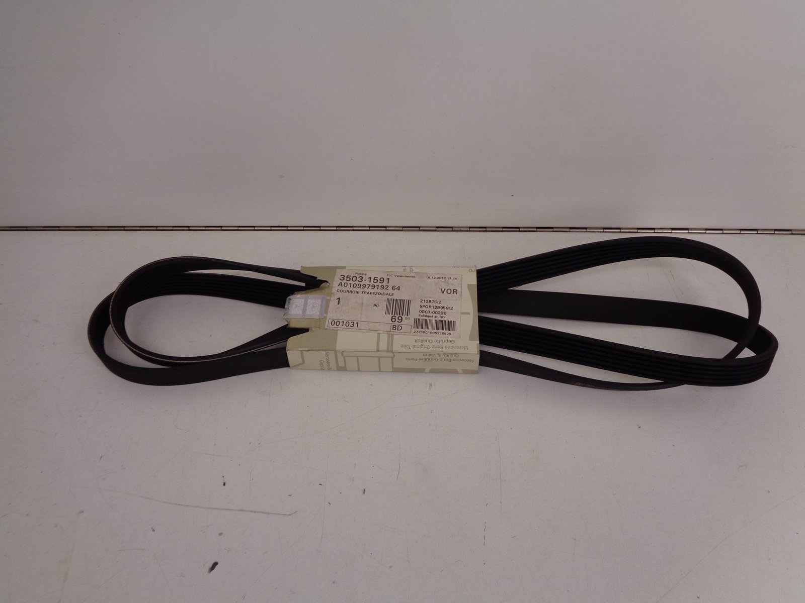 A0109979192 OM611 MULTIRIEM 6PK2190 NEW OLD STOCK ORIGINEEL MERCEDES-BENZ