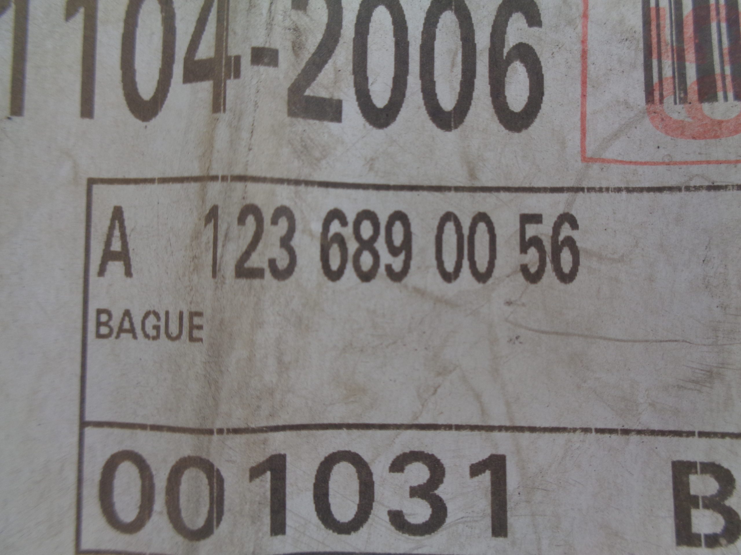 A1236890056 W123 RING CONTACTSLOT NEW OLD STOCK ORIGINEEL MERCEDES-BENZ - Afbeelding 2