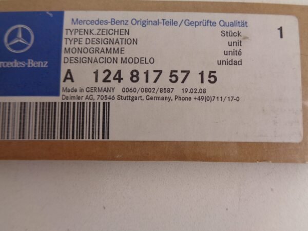 A1248175715 W124 EMBLEEM E300 NEW OLD STOCK ORIGINEEL MERCEDES-BENZ - Afbeelding 2
