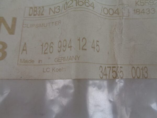 A1269941245 KLEM GRILLE NEW OLD STOCK ORIGINEEL MERCEDES-BENZ - Afbeelding 2