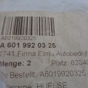 A6019920325 HULS NEW OLD STOCK ORIGINEEL MERCEDES-BENZ