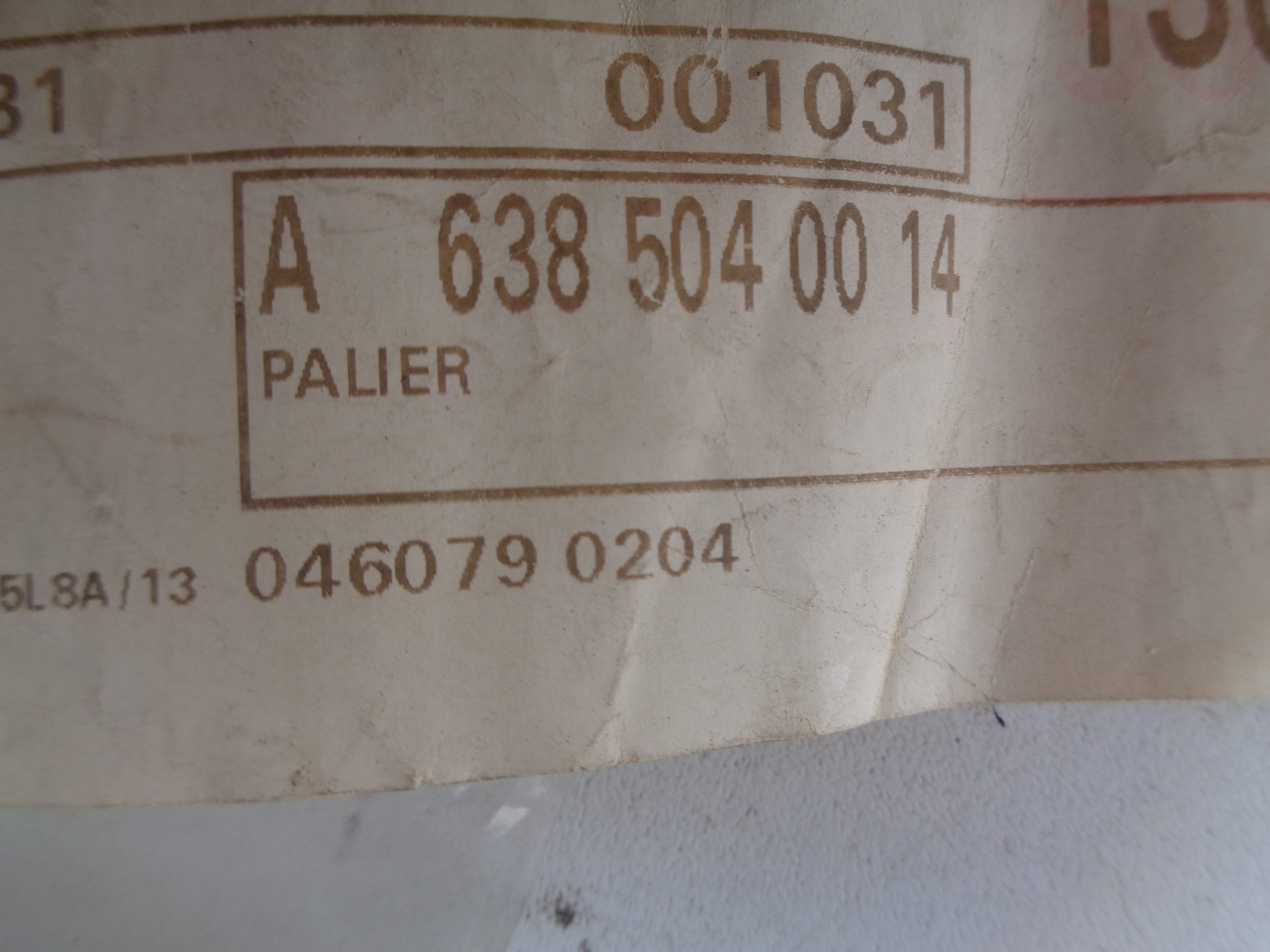 A6385040014 VITO W638 STEUN INTERCOOLER NEW OLD STOCK ORIGINEEL MERCEDES-BENZ - Afbeelding 2