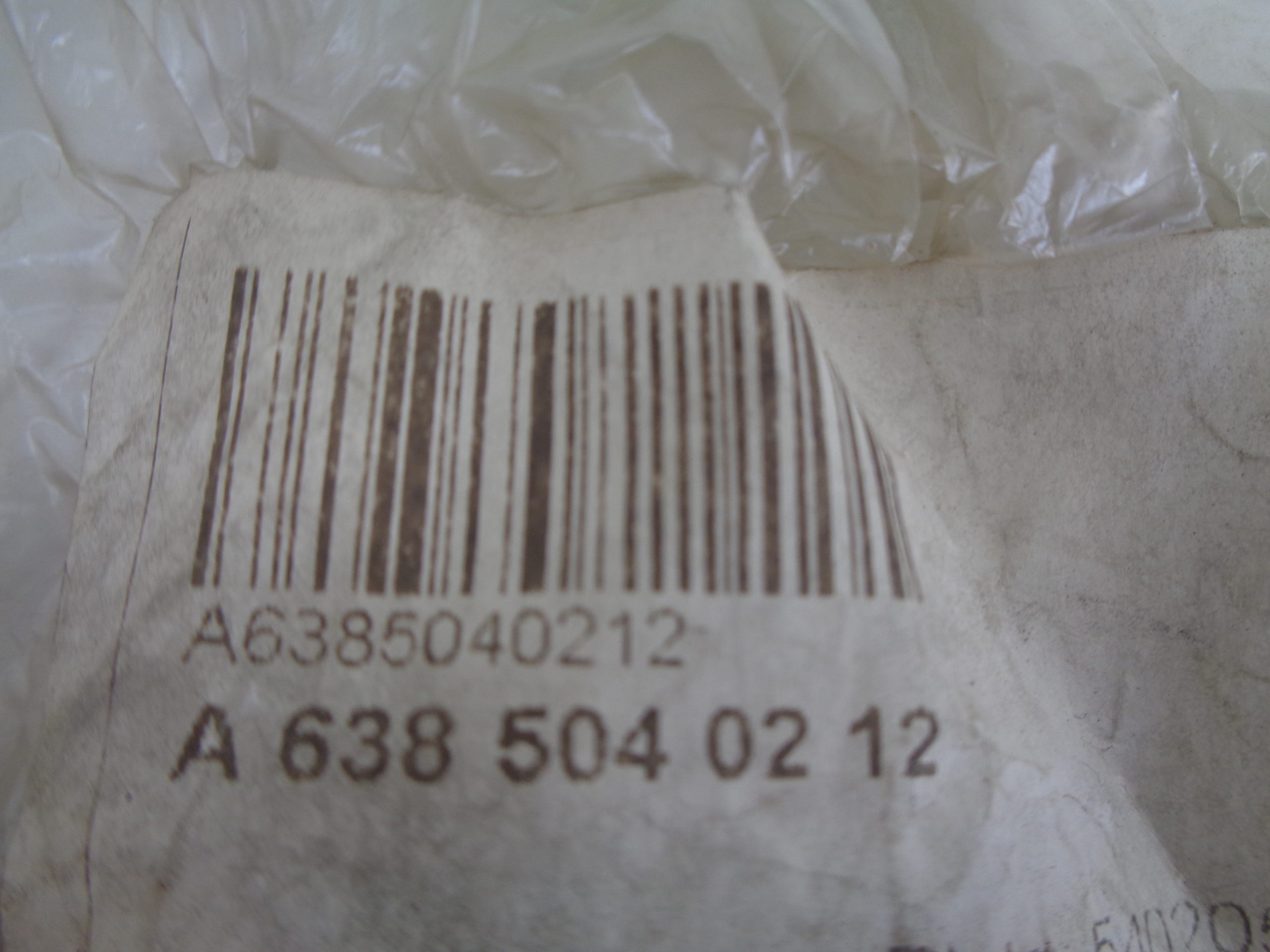 A6385040212 VITO W638 RADIATEURRUBBER NEW OLD STOCK ORIGINEEL MERCEDES-BENZ - Afbeelding 2