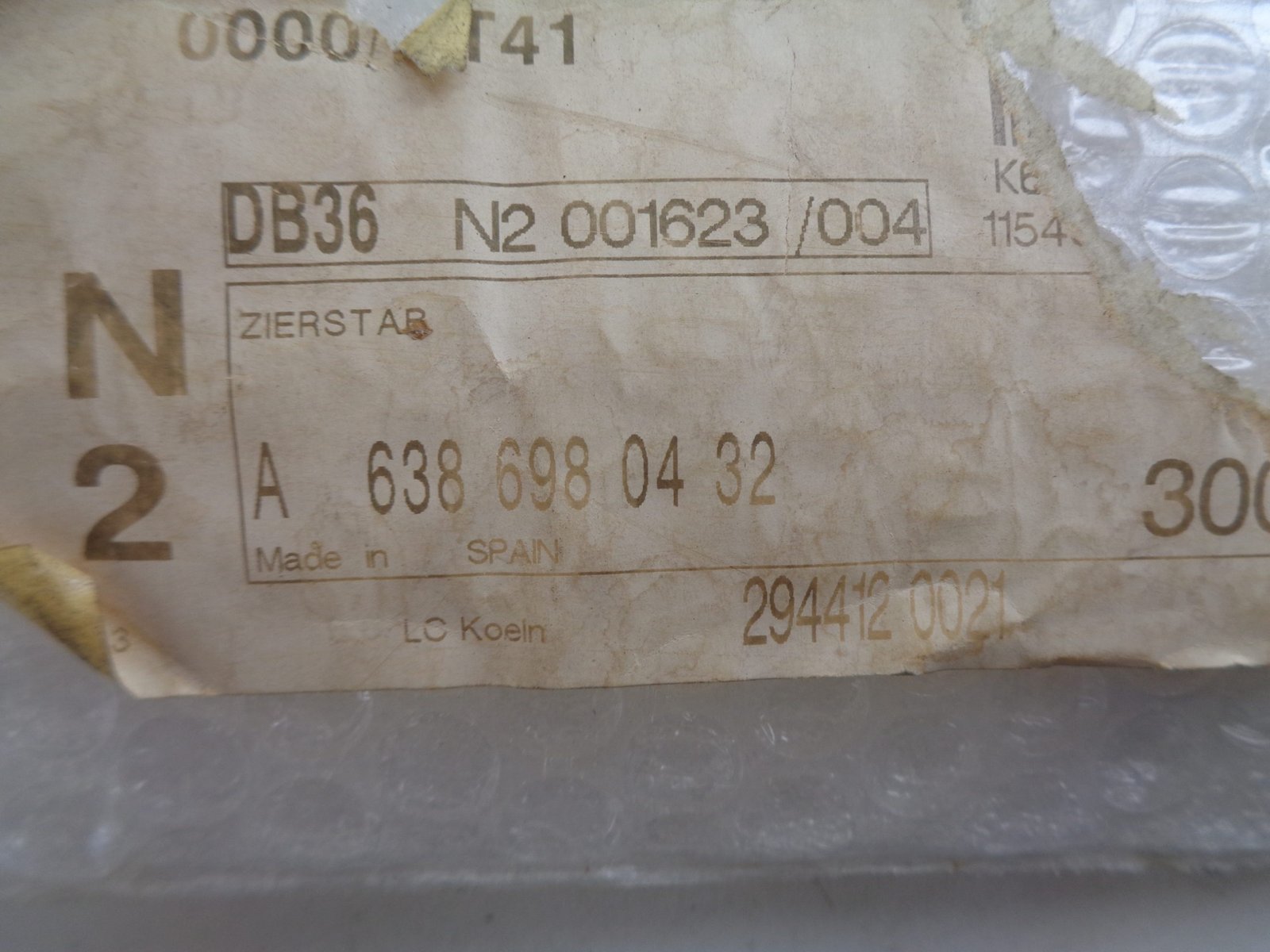 A6386980432 VITO W638 SIERLIJST RECHTS NEW OLD STOCK ORIGINEEL MERCEDES-BENZ - Afbeelding 2