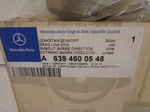 A6394600548 VITO W639 STUURKOGEL RECHTS NEW OLD STOCK ORIGINEEL MERCEDES-BENZ - Afbeelding 2