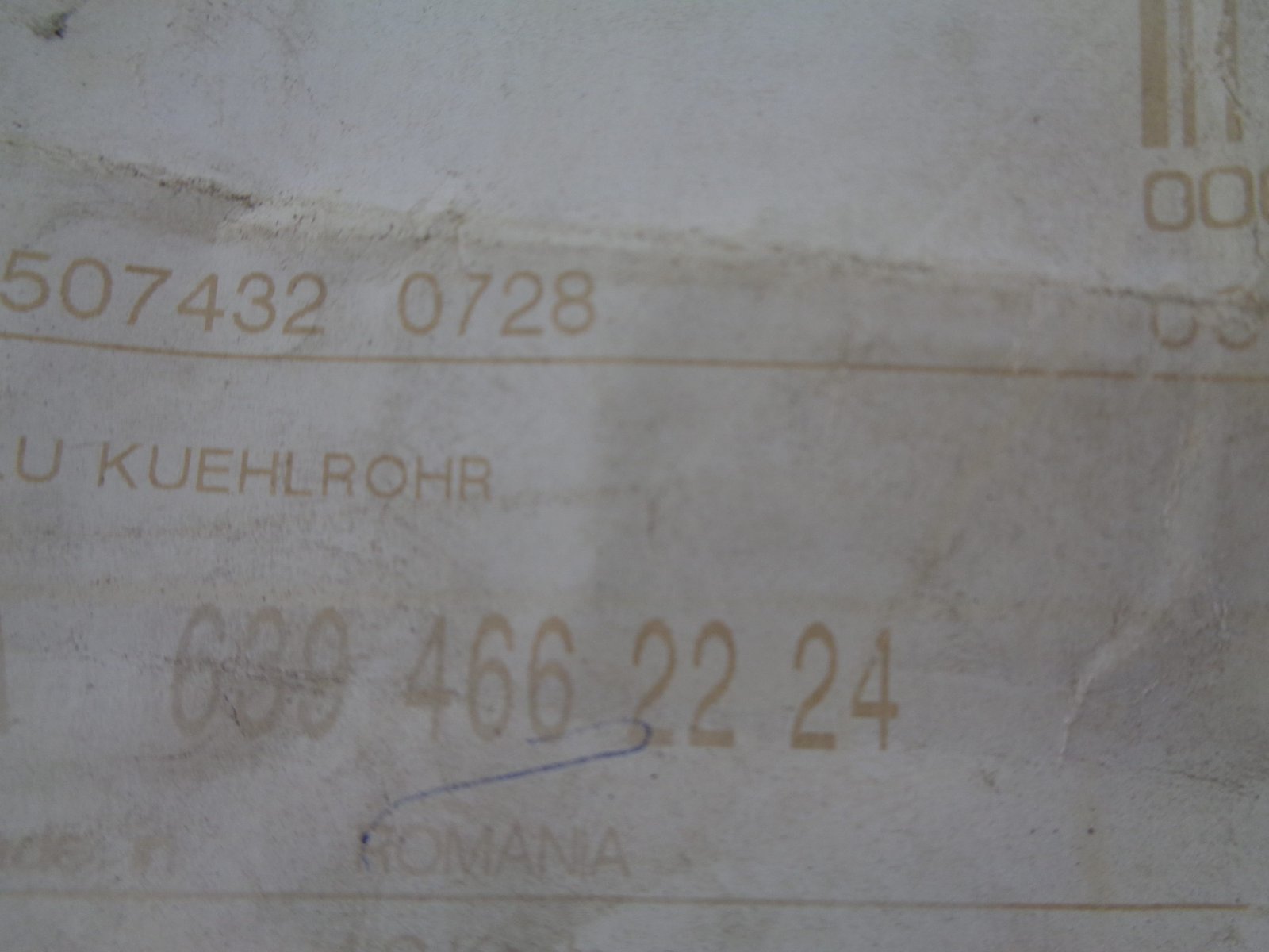 A6394662224 VITO W639 KOELLEIDING NEW OLD STOCK ORIGINEEL MERCEDES-BENZ - Afbeelding 2