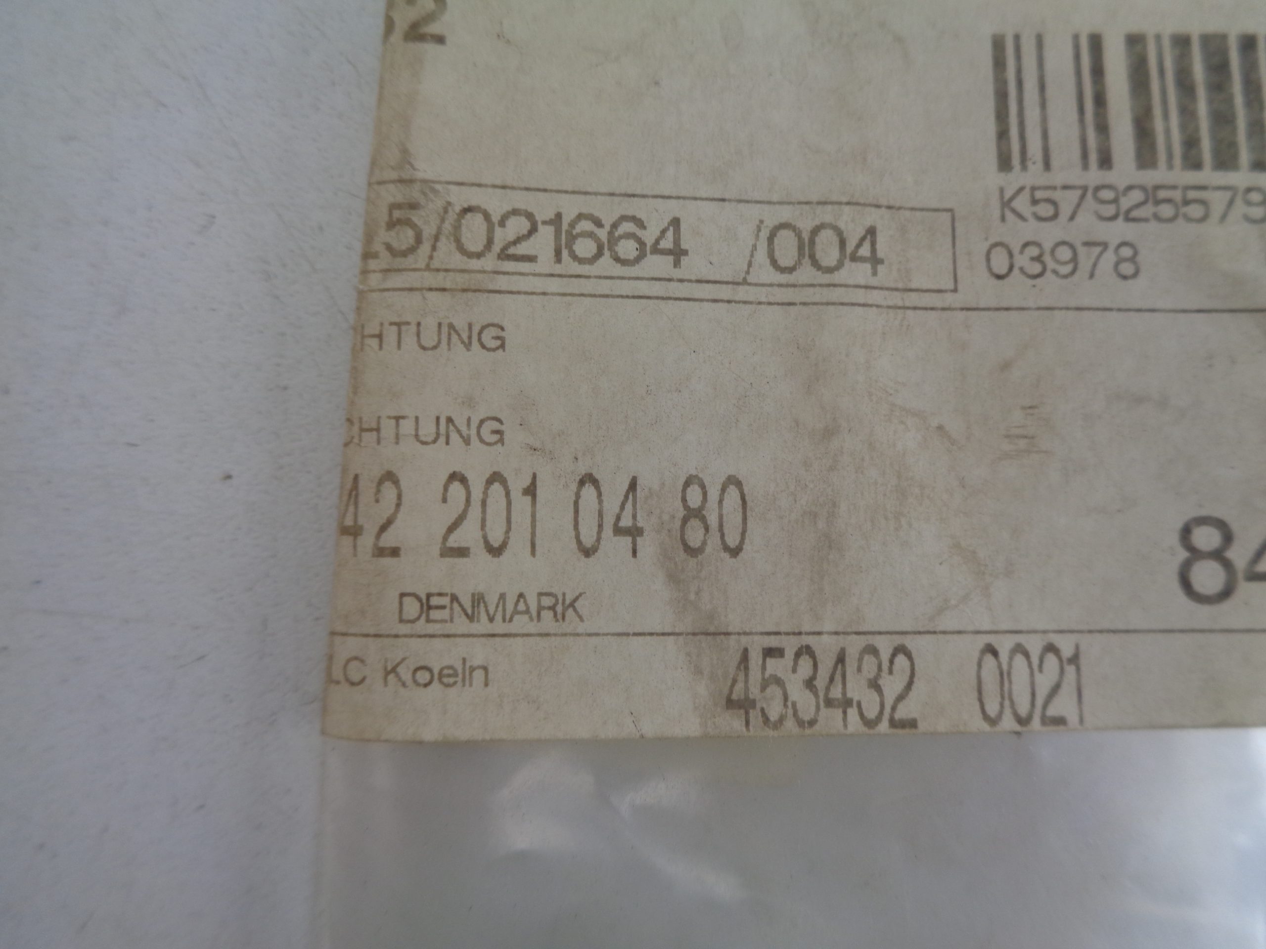 A6422010480 OM642 PAKKING THERMOSTAAT NEW OLD STOCK ORIGINEEL MERCEDES-BENZ - Afbeelding 2