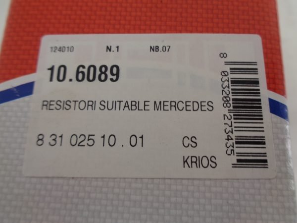 E-KLASSE W212 WEERSTAND KACHEL KRIOS NIEUW 10.6089 VV2128702110 - Afbeelding 2