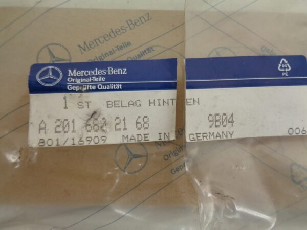A2016802168 9B04 MB W201 BEKLEDING MIDDENCONSOLE NEW OLD STOCK MERCEDES-BENZ - Afbeelding 2