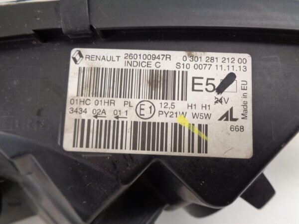 RENAULT CAPTUR 1 KOPLAMP RECHTS STEUN 260100947R - Afbeelding 3