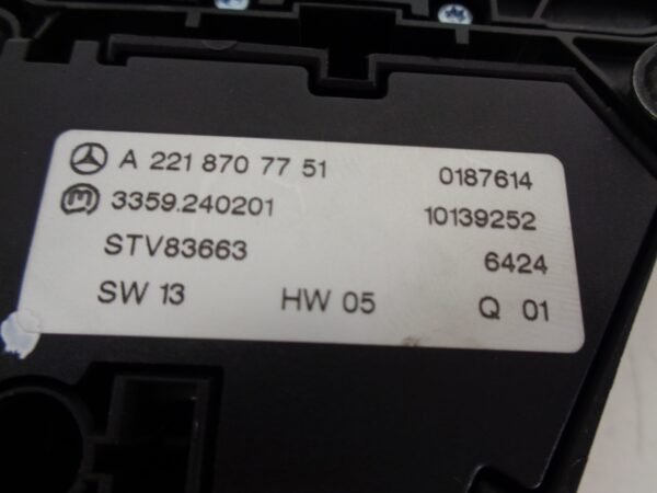S-KLASSE W221 MODULE STOELVERSTELLING RECHTSVOOR A2218707751 - Afbeelding 2