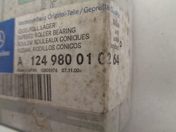 A1249800102 LAGER CARDAN NEW OLD STOCK ORIGINEEL MERCEDES-BENZ - Afbeelding 2