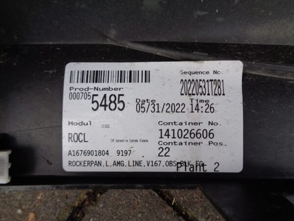 GLE-KLASSE W167 AMG DORPELBEKLEDING SIDESKIRT LINKS A1676982101 A1676901804 - Afbeelding 2