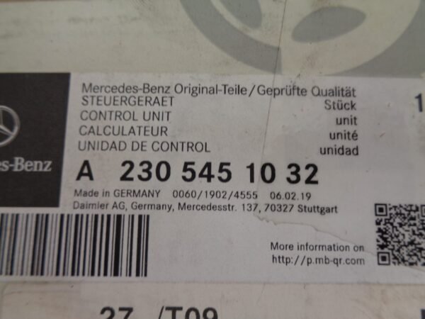 A2305451032 SL R230 MODULE KEYLESS GO NEW OLD STOCK ORIGINEEL MERCEDES-BENZ - Afbeelding 3