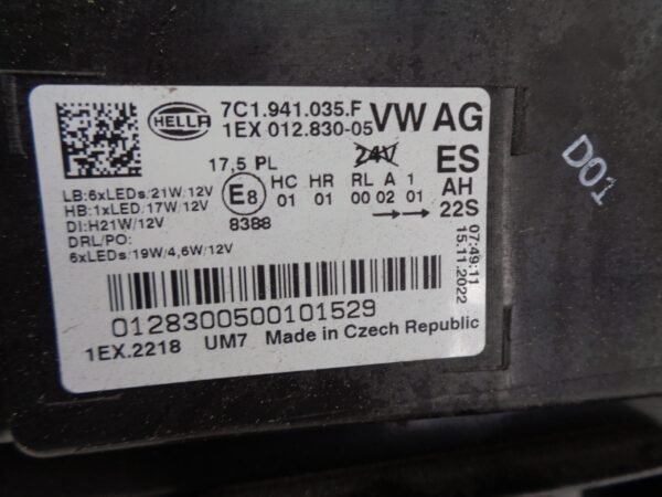VW CRAFTER/MAN TGE KOPLAMP LED LINKS 7C1941035F 65.25101.6037 STEUN - Afbeelding 4