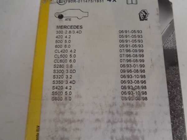 571989J S-KLASSE W221 REMBLOKSET ACHTER NEW OLD STOCK JURID A0004209804 - Afbeelding 3