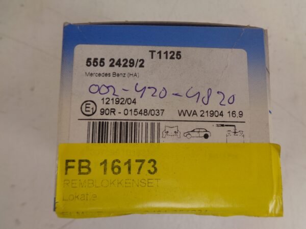 A0034200020 T1125 VITO W638 REMBLOKSET ACHTER NEW OLD STOCK PAGID - Afbeelding 2