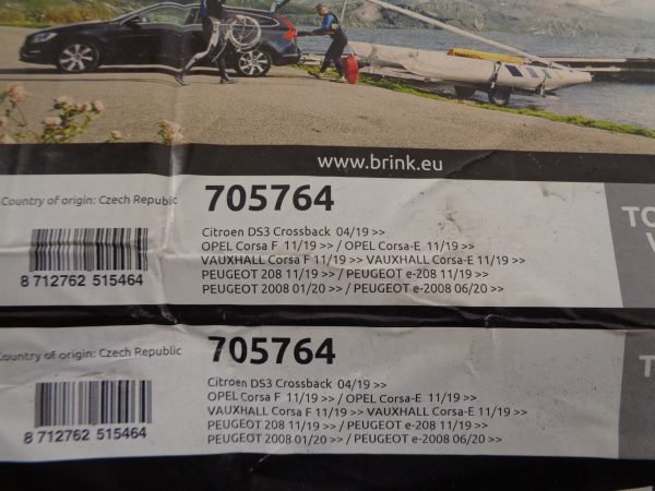 DS3 CROSSBACK AF 19 TREKHAAK KABELSET NIEUW BRINK 705764 - Afbeelding 3