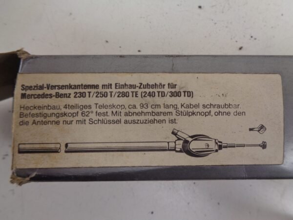 T123 HIRSCHMANN ANTENNE UITSCHUIFBAAR NEW OLD STOCK 4000C416L - Afbeelding 2