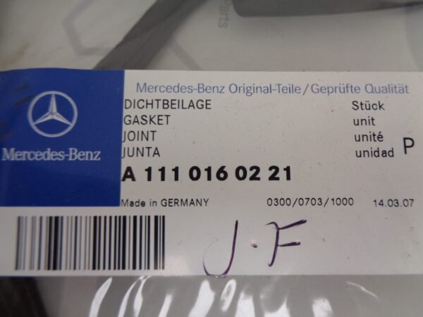 A1110160221 KLEPDEKSELPAKKING M111 NEW OLD STOCK ORIGINEEL MERCEDES-BENZ - Afbeelding 2