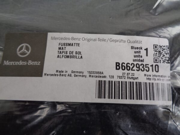 B66293510 B-KLASSE W245 MATTENSET NEW OLD STOCK ORIGINEEL MERCEDES-BENZ - Afbeelding 2