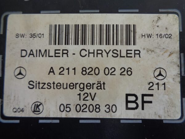 E-KLASSE W211 STOELMODULE RECHTS A2118200226 - Afbeelding 2