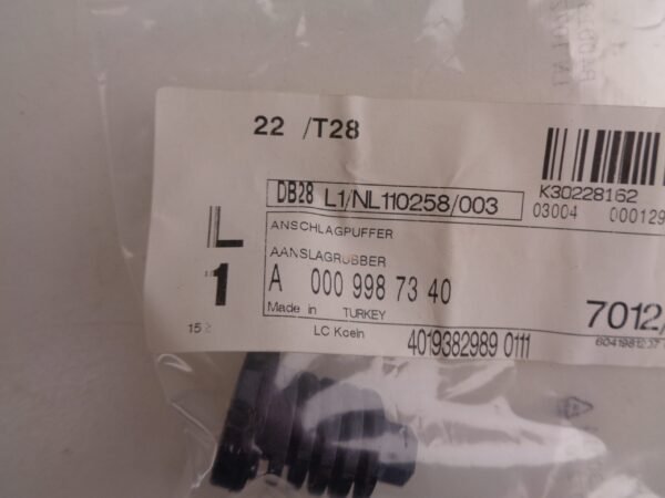 A0009987340 AFSTELRUBBER NEW OLD STOCK ORIGINEEL MERCEDES-BENZ - Afbeelding 2
