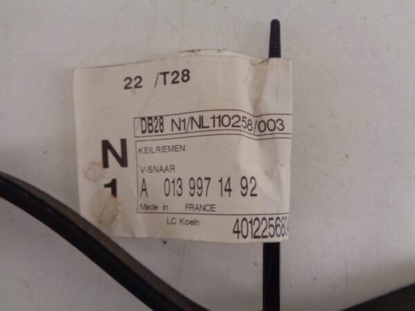A0139971492 V-RIEM NEW OLD STOCK ORIGINEEL MERCEDES-BENZ - Afbeelding 2