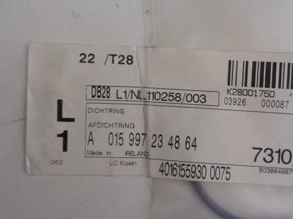 A0159972348 AFDICHTRING NEW OLD STOCK ORIGINEEL MERCEDES-BENZ - Afbeelding 2