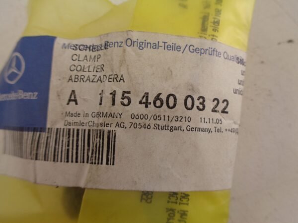 A1154600322 KLEM NEW OLD STOCK ORIGINEEL MERCEDES-BENZ - Afbeelding 2