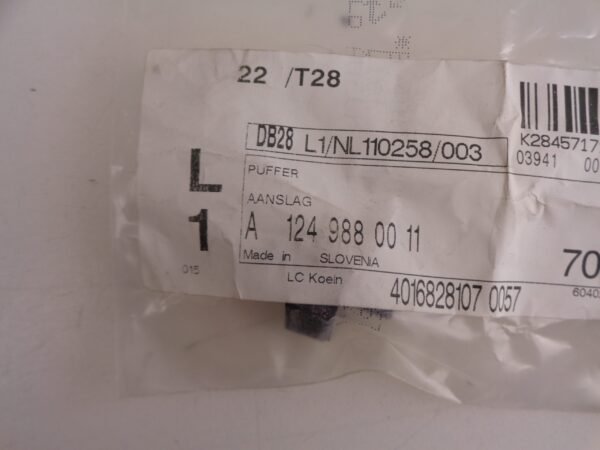 A1249880011 AANSLAG NEW OLD STOCK ORIGINEEL MERCEDES-BENZ - Afbeelding 2