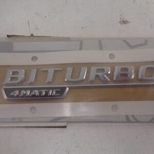 A1668176500 ML-KLASSE W166 LOGO BITURBO 4 MATIC RECHTS NEW OLD STOCK ORIGINEEL MERCEDES-BENZ