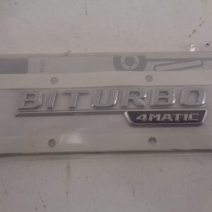 A1668176600 ML-KLASSE W166 LOGO BITURBO 4 MATIC LINKS NEW OLD STOCK ORIGINEEL MERCEDES-BENZ