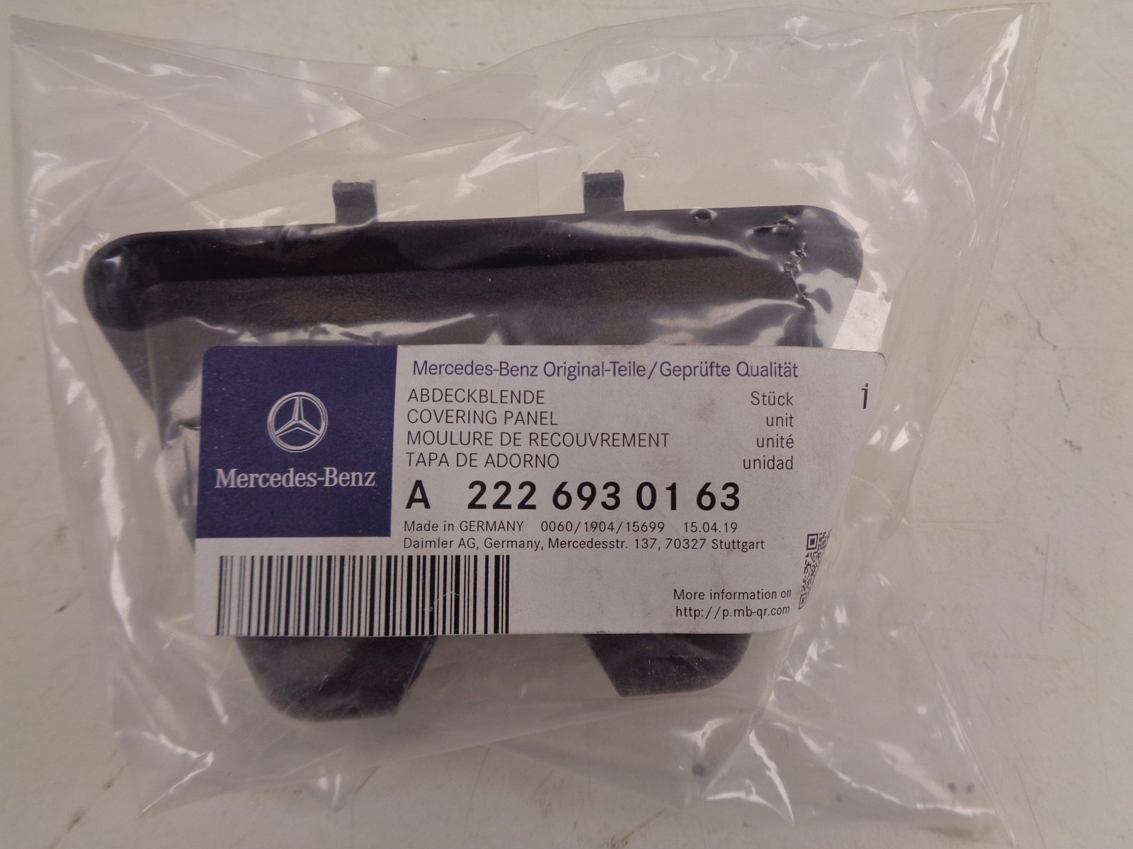 A2226930163 AFDEKPANEEL NEW OLD STOCK ORIGINEEL MERCEDES-BENZ - Afbeelding 2