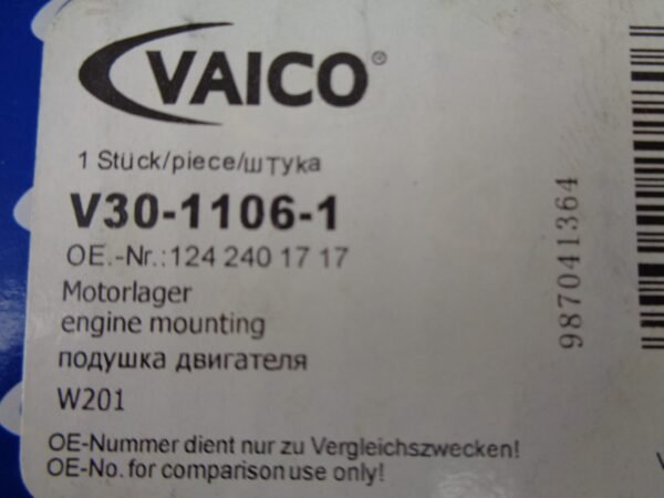 A1242401717 W124 MOTORSTEUN NEW OLD STOCK ORIGINEEL VAICO - Afbeelding 2