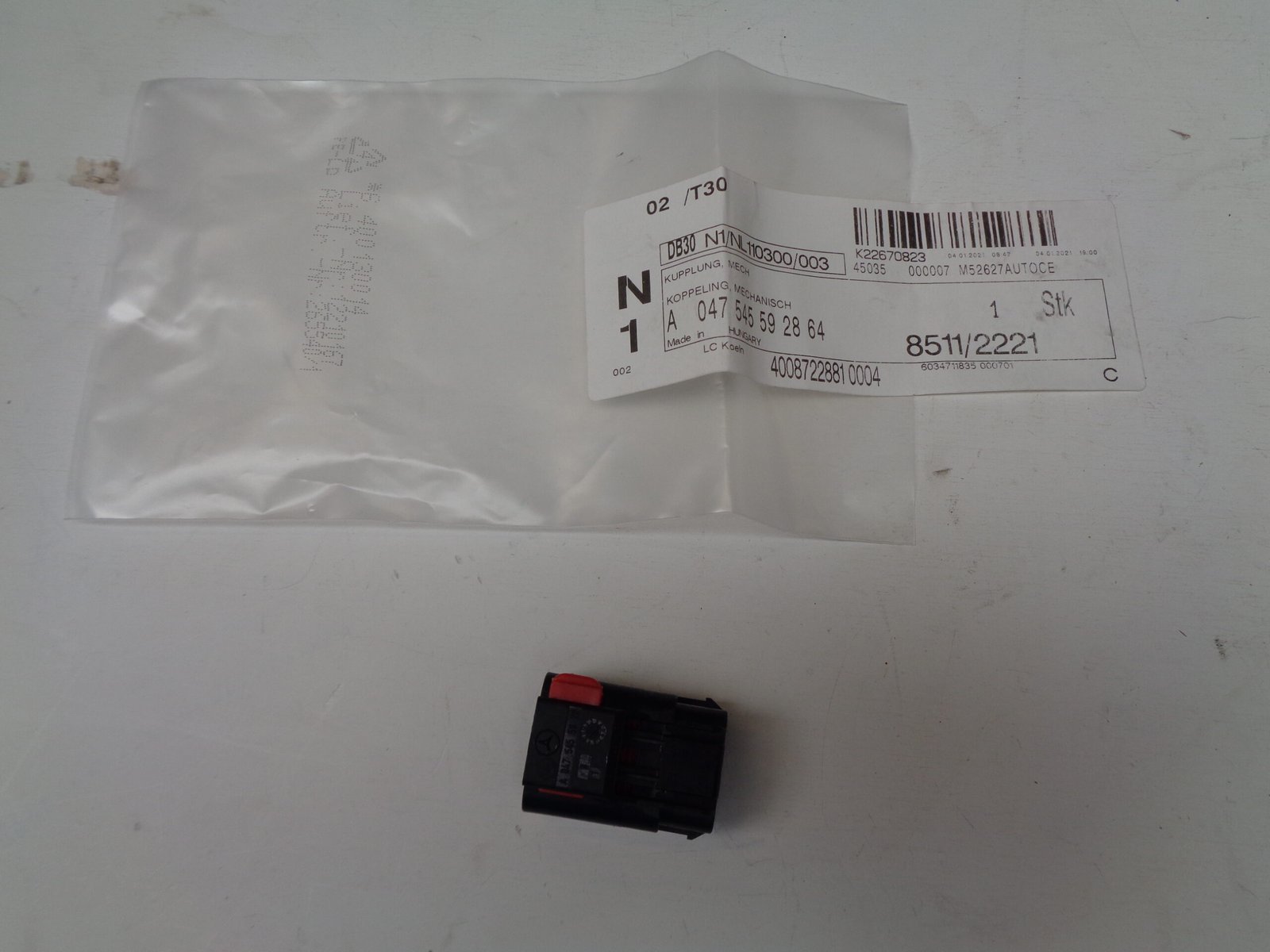 A047545592864 KOPPELING, MECHANISCH OLD STOCK ORIGINEEL MERCEDES-BENZ