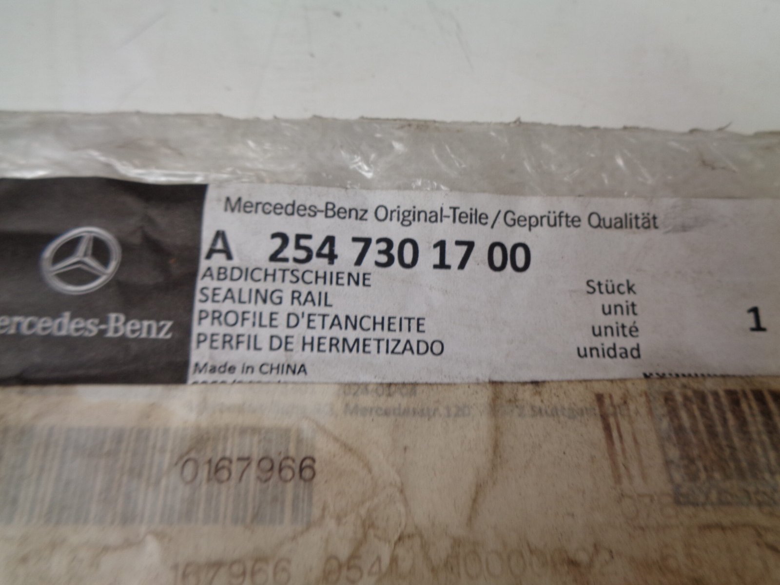 A2547301700 AFDICHTRAIL OLD STOCK ORIGINEEL MERCEDES-BENZ - Afbeelding 2